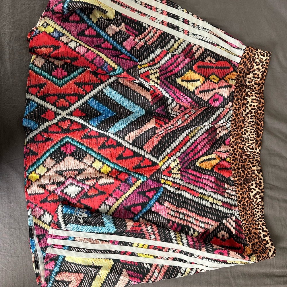 Adidas Multicolor Geometric Mini Skirt